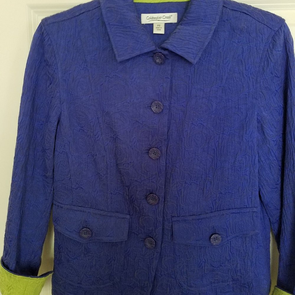 Coldwater Creek short textured jacket